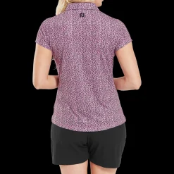 Animal Print Cap Sleeve Lisle