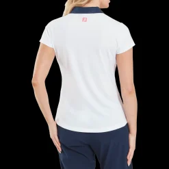Cap Sleeve Print Trim Lisle