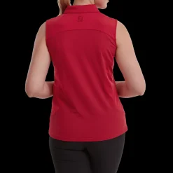Mesh Back Sleeveless Lisle