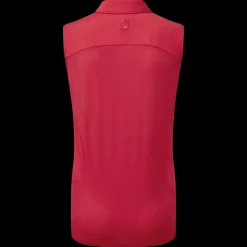 Mesh Back Sleeveless Lisle