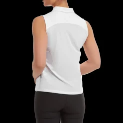 Mesh Back Sleeveless Lisle