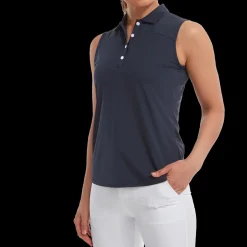 Mesh Back Sleeveless Lisle