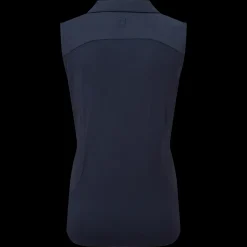 Mesh Back Sleeveless Lisle