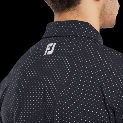 Stretch Lisle Dot Print