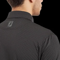 Stretch Lisle Dot Print