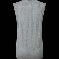 Women's Wool Blend Cable Knit V-Neck Vest