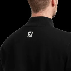 Wool Blend 1/2 Zip Lined Pullover