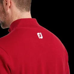 Wool Blend 1/2 Zip Lined Pullover