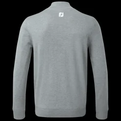 Wool Blend 1/2 Zip Lined Pullover