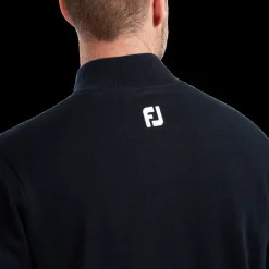 Wool Blend 1/2 Zip Lined Pullover