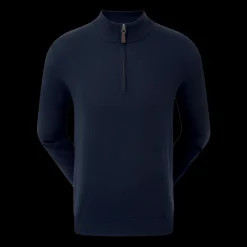 Wool Blend Half-Zip Pullover