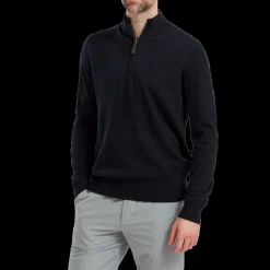 Wool Blend Half-Zip Pullover