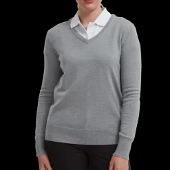 Wool Blend V-Neck Pullover